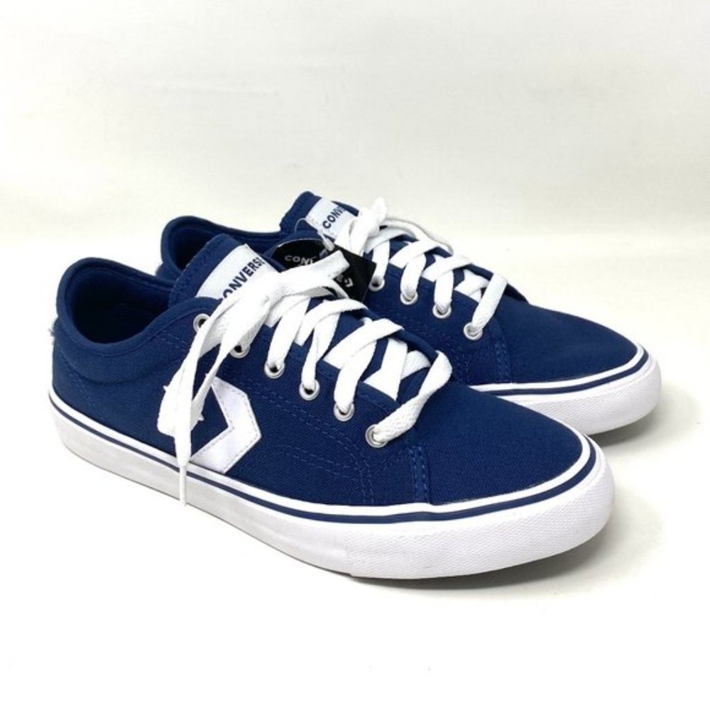💖MEGA SALE💖CONVERSE STAR PERLA Shoes Women 665317C Navy Canvas Skate Sneakers